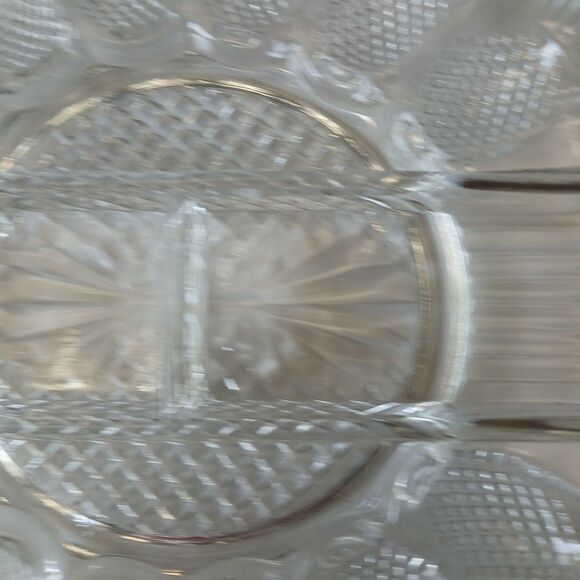 Vintage L. E. Smith Glass Deviled Egg Hors D'Oeuvres Serving Plate Platter - Picture 3 of 16